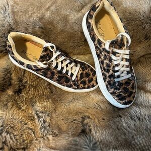 Betsey Johnson Leopard Print Sneakers